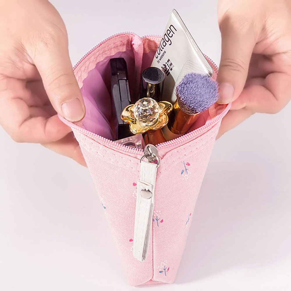 Bolsa de cosméticos de lona im - Korean Skincare Routine reseña y precio