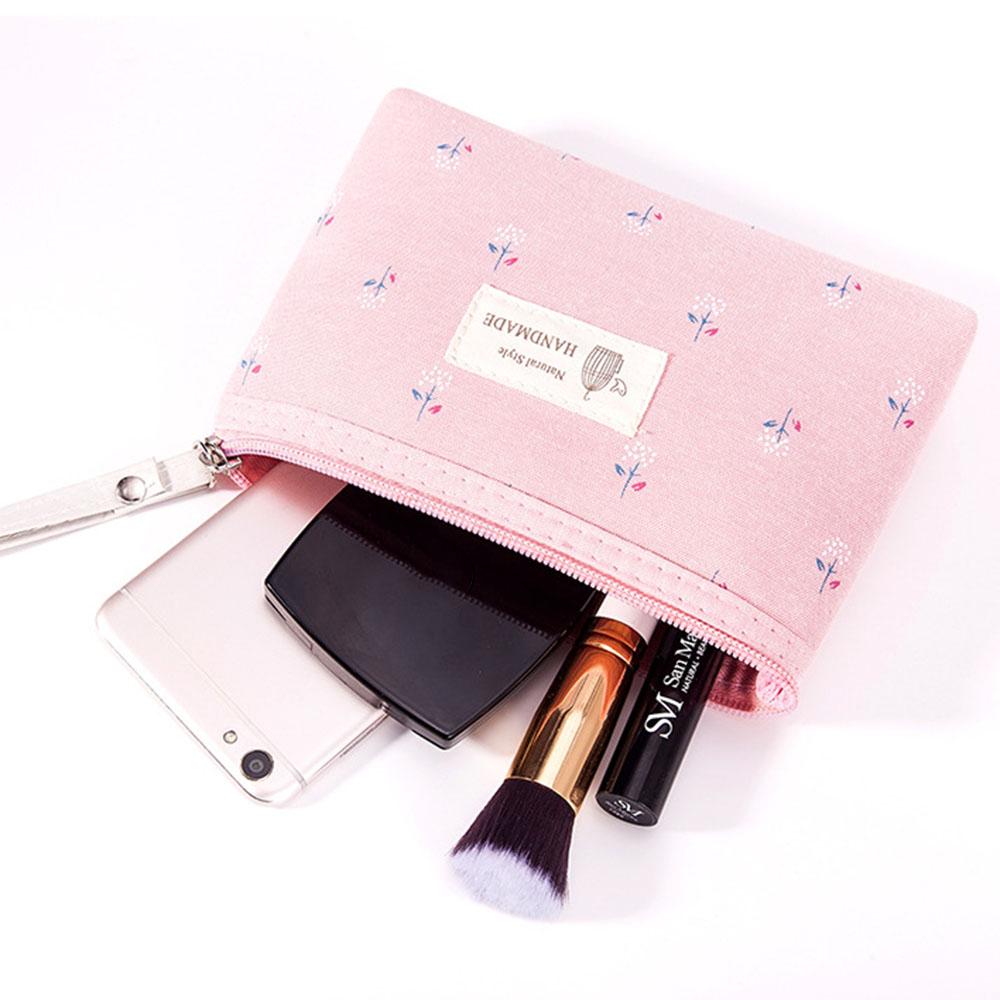 Bolsa de cosméticos de lona im - Korean Skincare Routine reseña y precio