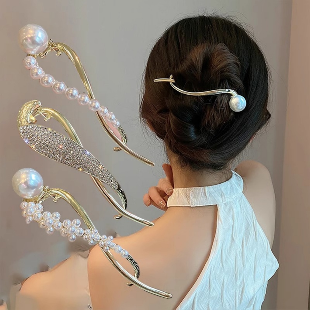 Pinza para el pelo de perlas c - Lifestyle In Korean reseña y precio